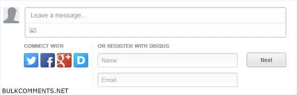 Disqus Commenting System